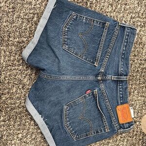 Levi's Women's Blue Denim Shorts